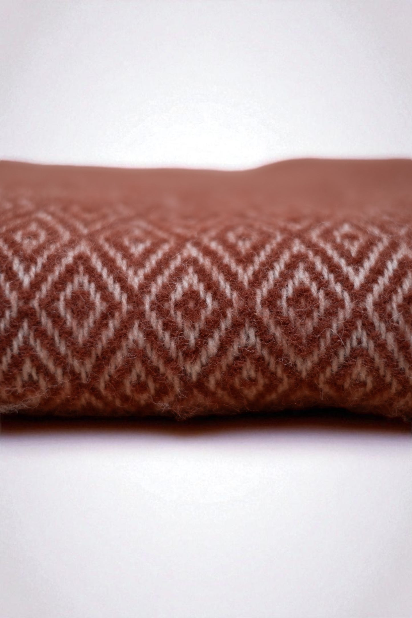 Stella Rust Brushed Lambswool Throw