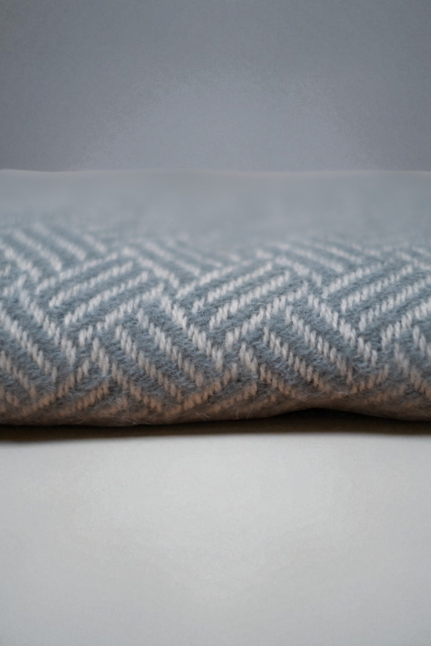 Samba Lead Grey Brushed Lambswool Throw