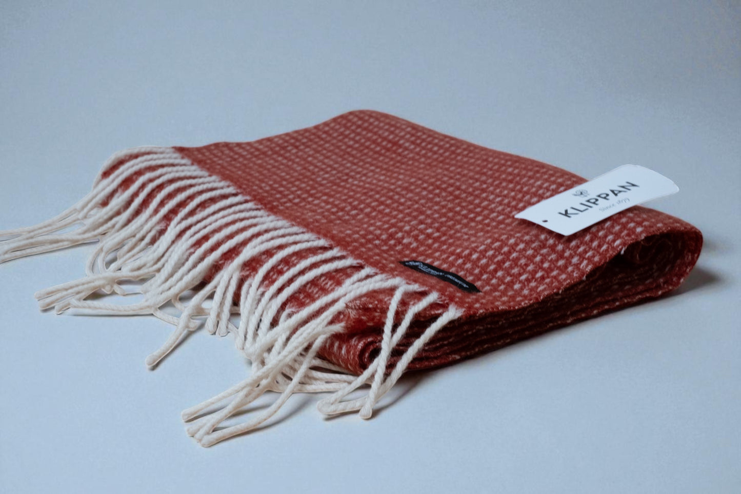 Hugo Dusty Ruby Red Recycled Merino & New Merino Scarf