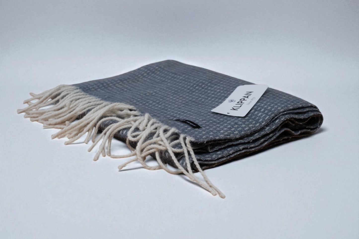 Hugo Dusty Blue Recycled Merino & New Merino Scarf