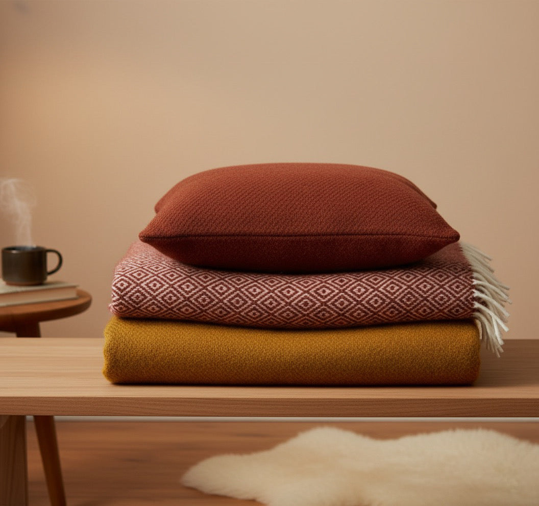 Gotland Rust Gotland & Lambswool Cushion Cover