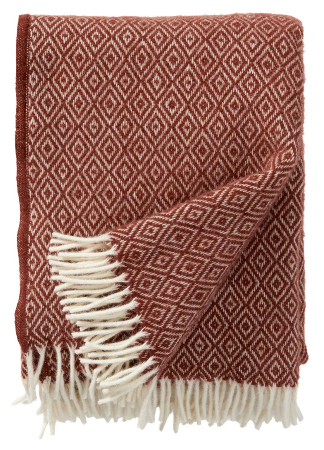 Stella Rust Brushed Lambswool Throw
