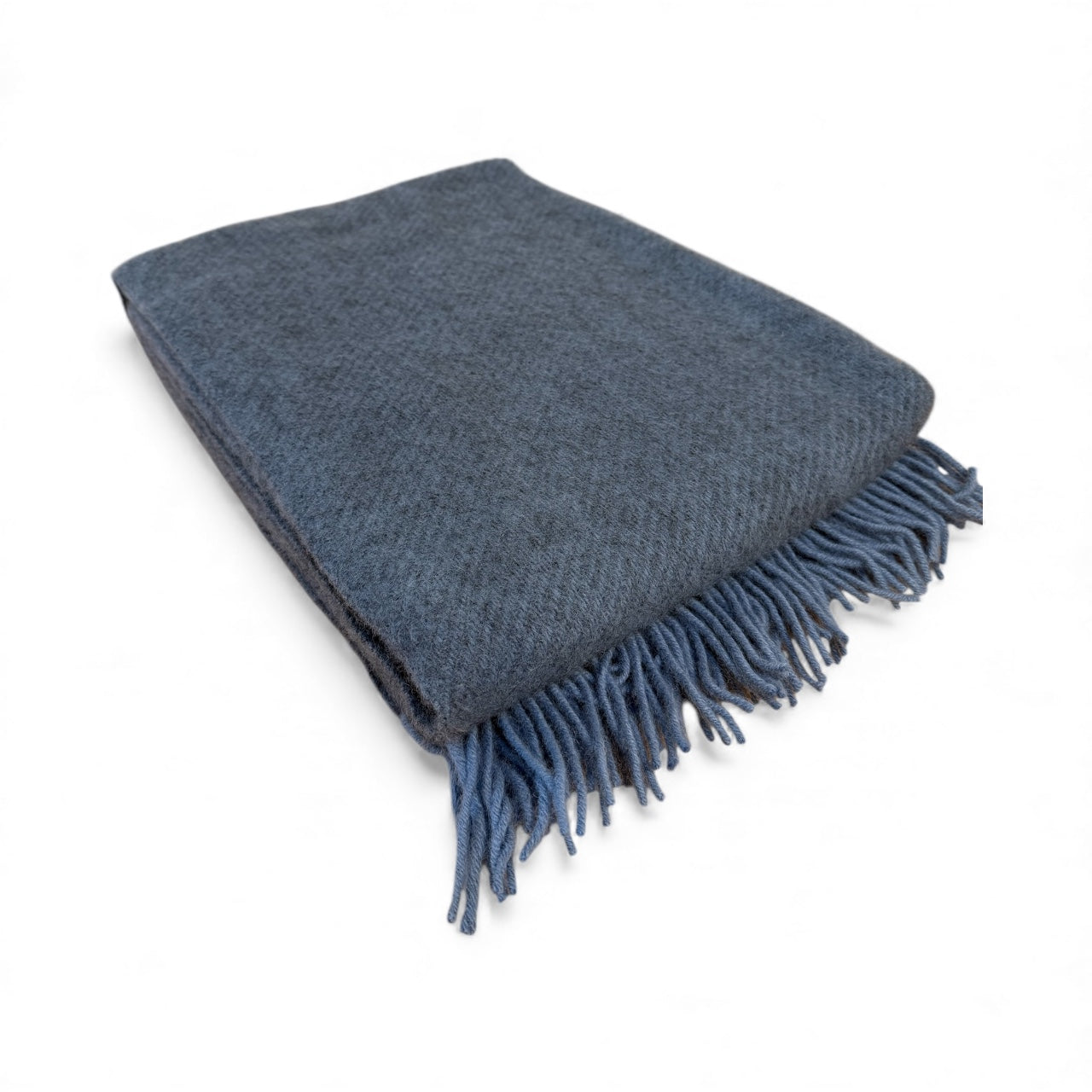 Gotland Infinity Blue Brushed Gotland & Lambswool Throw