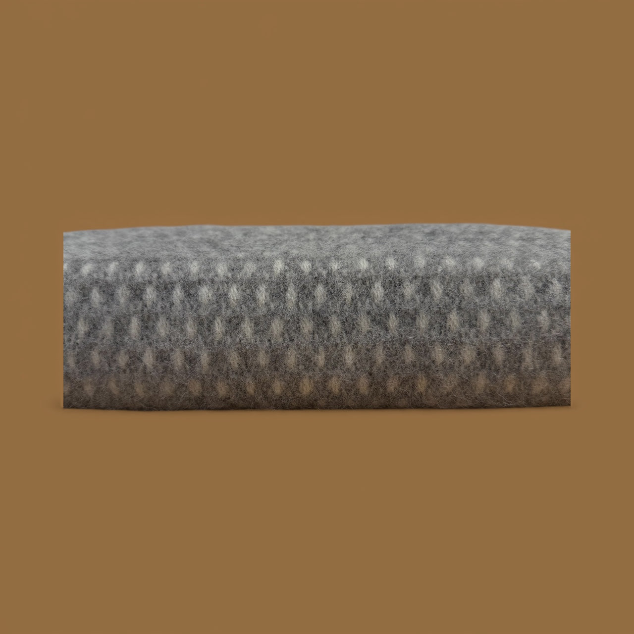 Knut Light Grey Brushed Lambswool Throw