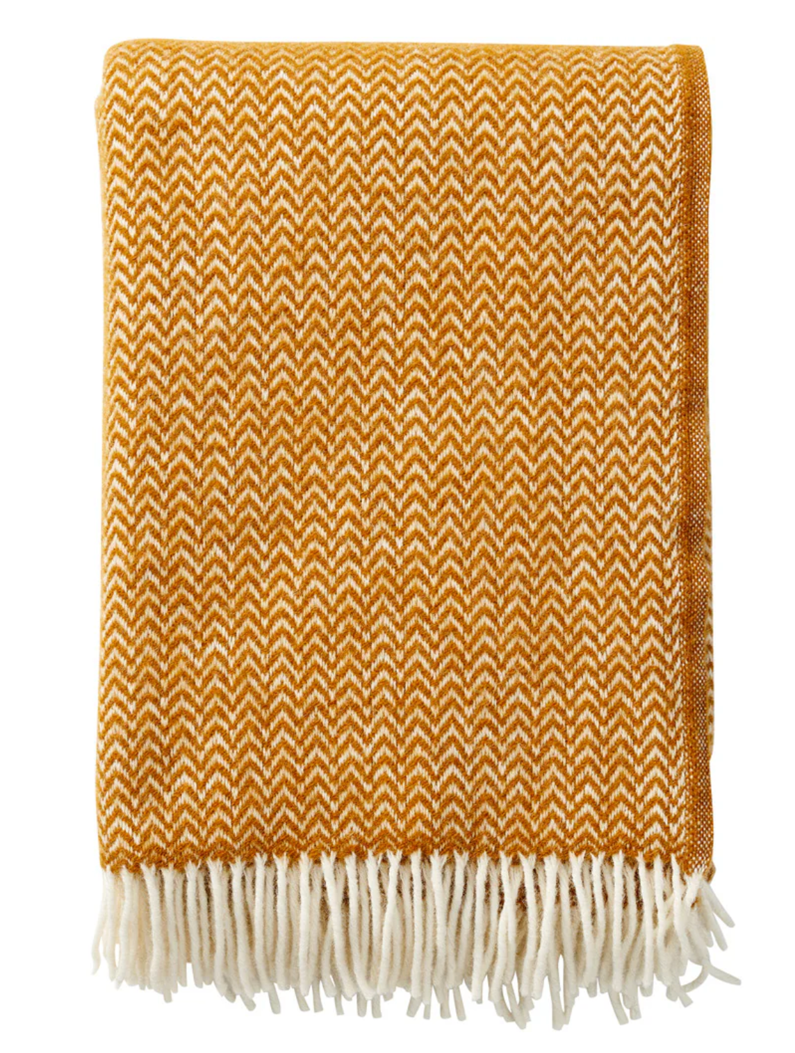 Chevron Caramel Lambswool Throw