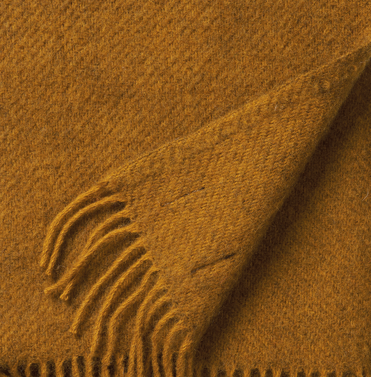 Gotland Caramel Brushed Gotland & Lambswool Throw