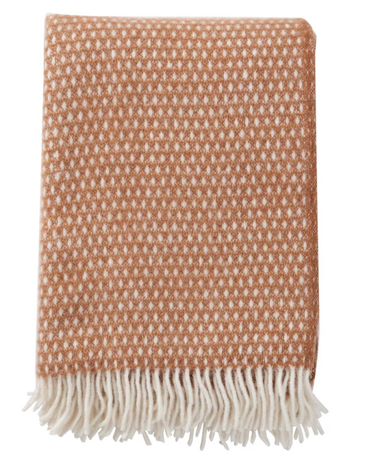 Knut Nougat Brushed Lambswool Throw