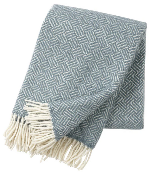 Samba Lead Grey Brushed Lambswool Throw