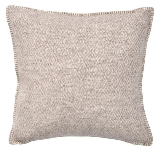 Stella Beige Lambswool Cushion Cover