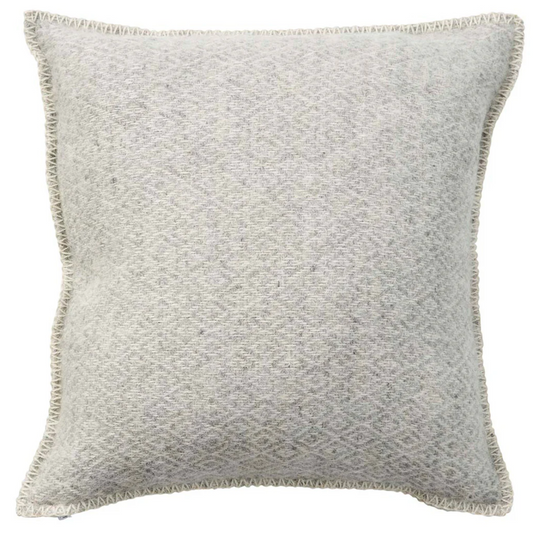 Stella Light Grey Lambswool Cushion Cover